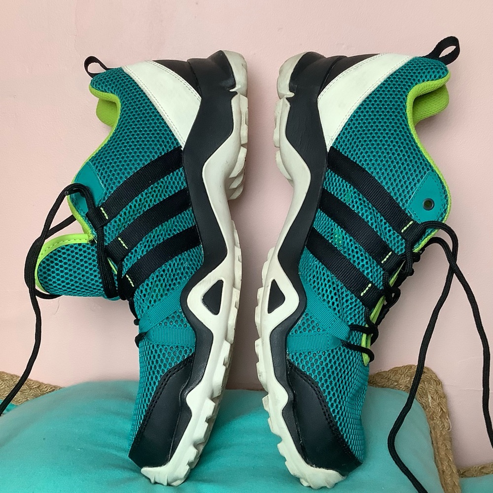 Adidas AX2 Hiking Trail Traxion AF6125 Men’s Shoes Size 13 Teal Black White 2015 - Picture 5 of 13